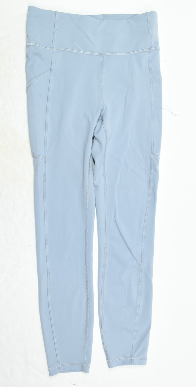 Lululemom Invigorate High Rise Tights Womens 6 Blue Everlux Stretch Pull-On Yoga